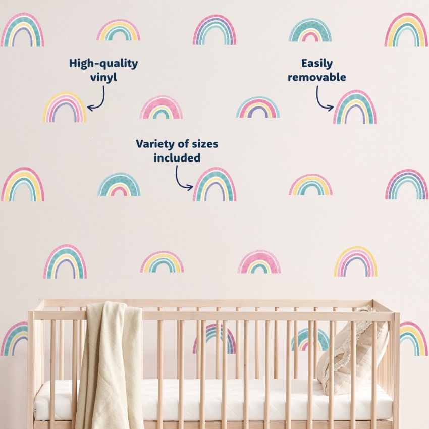 Boho Rainbow Wall Stickers product preview image