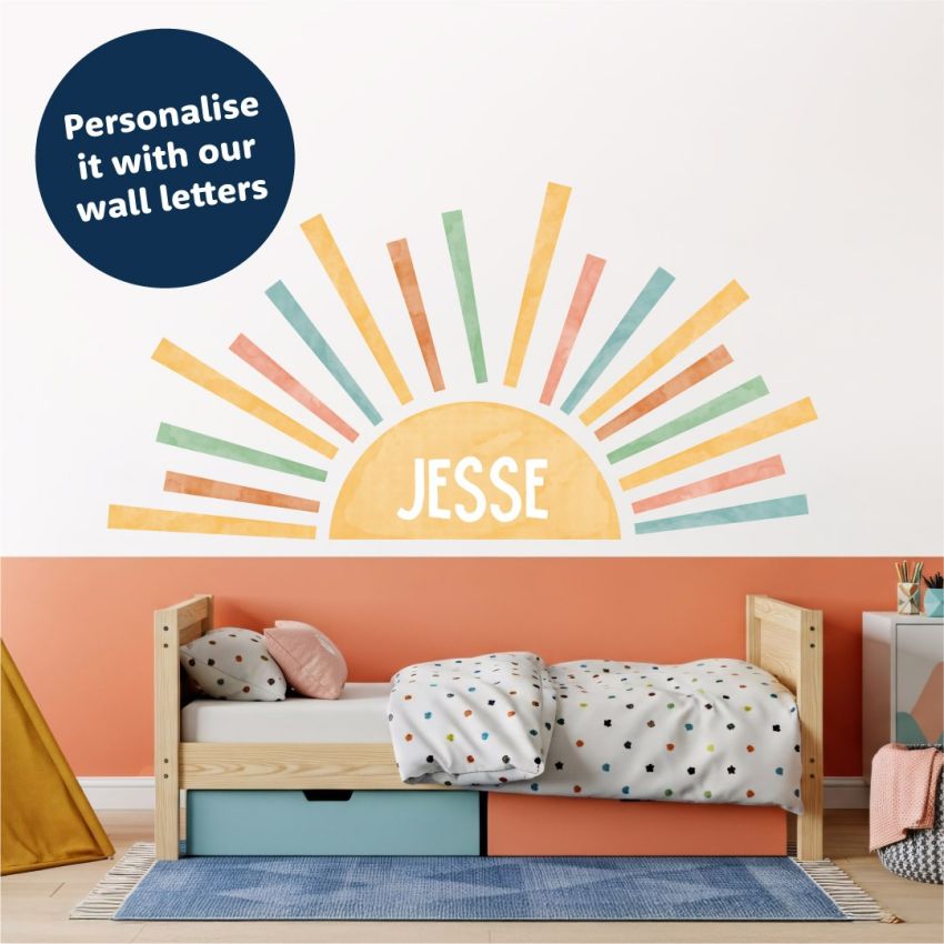 Boho Sun Wall Stickers product preview image