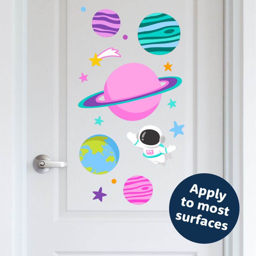 Pink Space Wall Stickers product preview image