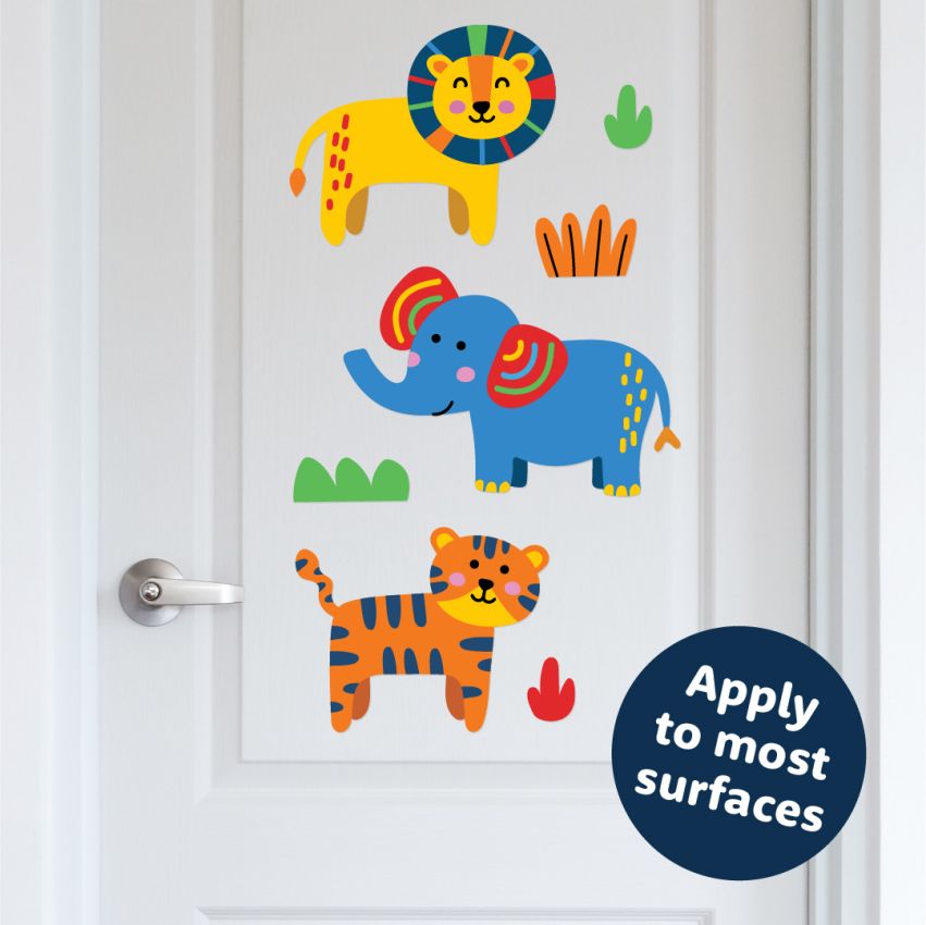 Red Wild Animals Wall Stickers product preview image