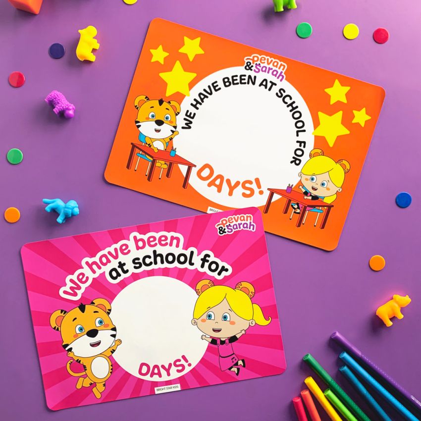 Pevan & Sarah Dry Erase School Day Counter product preview image