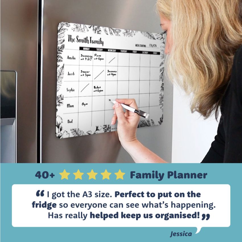 Dry Erase Family Planner product preview image