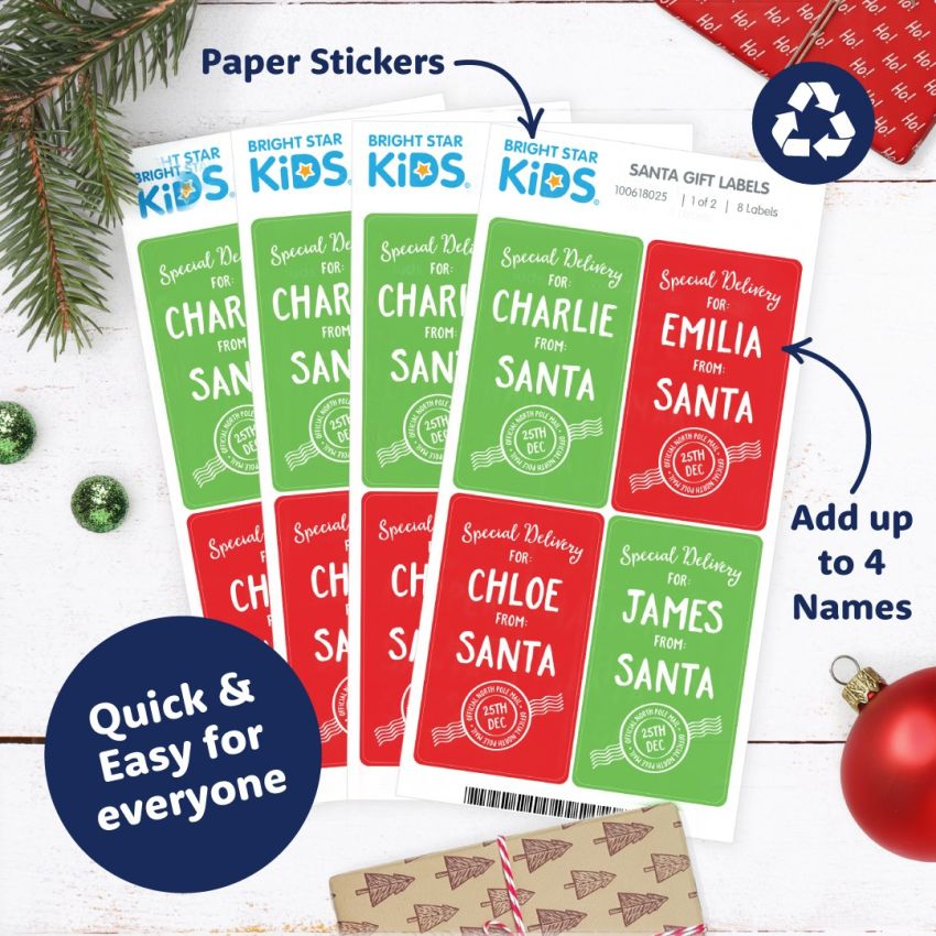 Family Santa Labels Value Pack product preview image