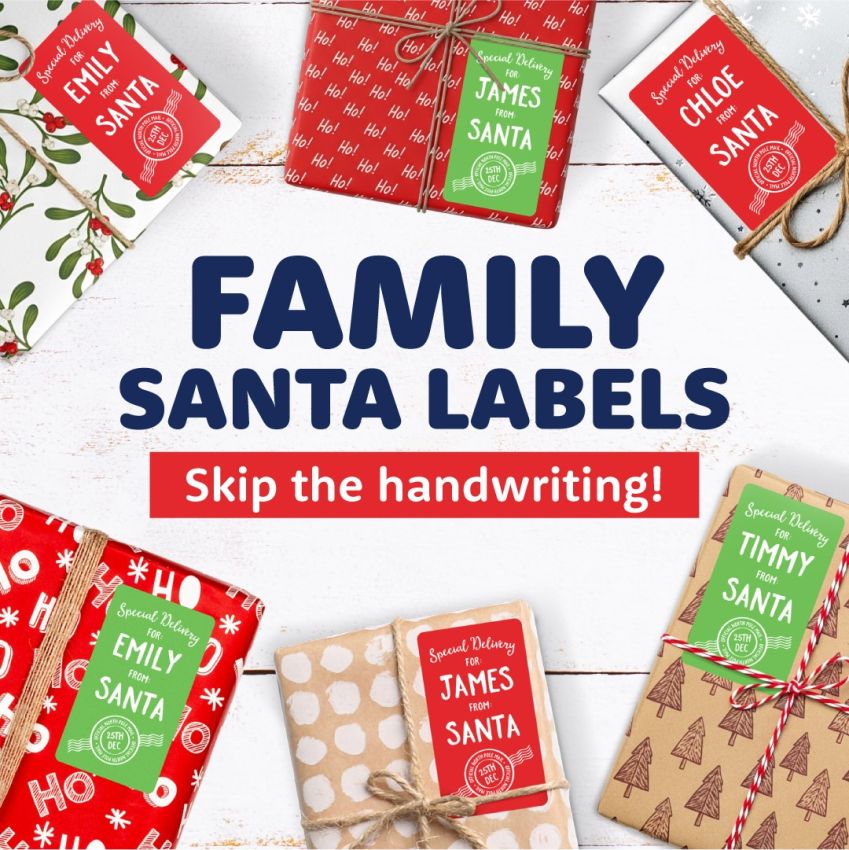 Family Santa Labels Value Pack product preview image