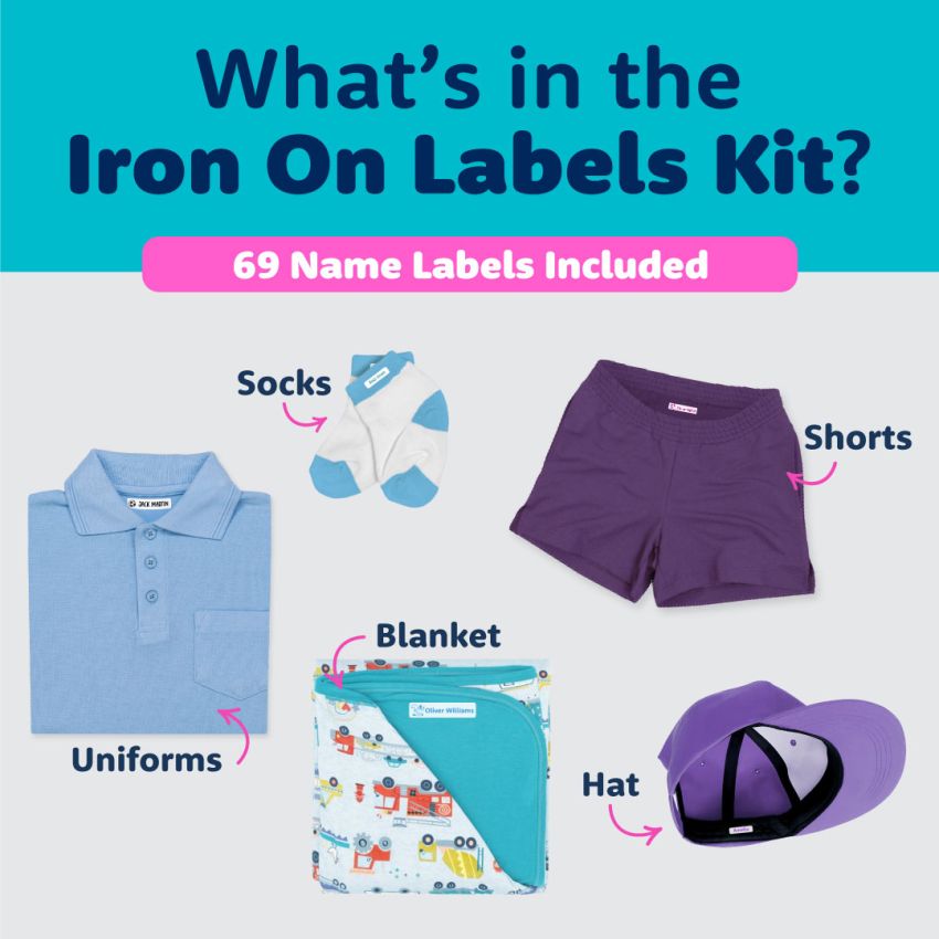 Iron On Name Labels Value Kit product preview image