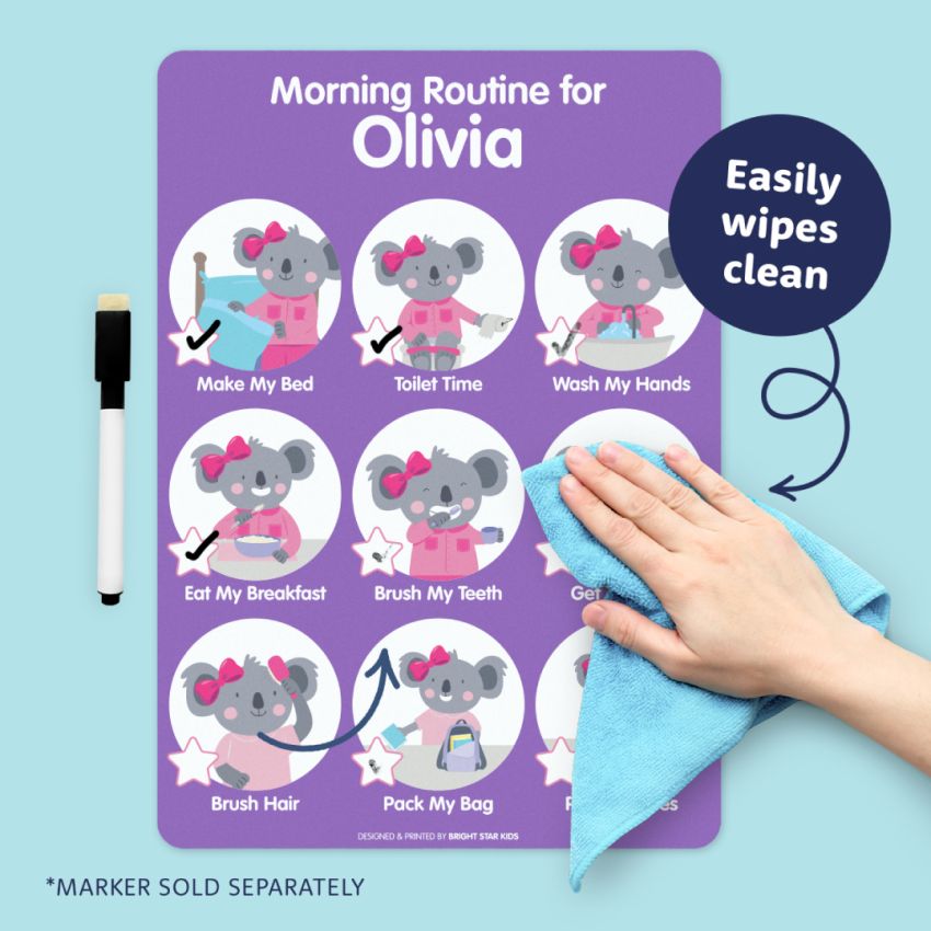 Dry Erase Kids Routine Chart product preview image