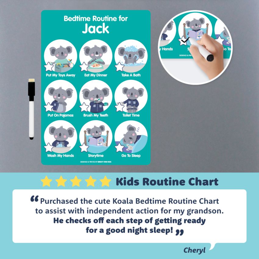 Dry Erase Kids Routine Chart product preview image