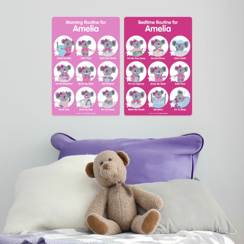 Dry Erase Kids Routine Chart - Flexi Plastic product preview image