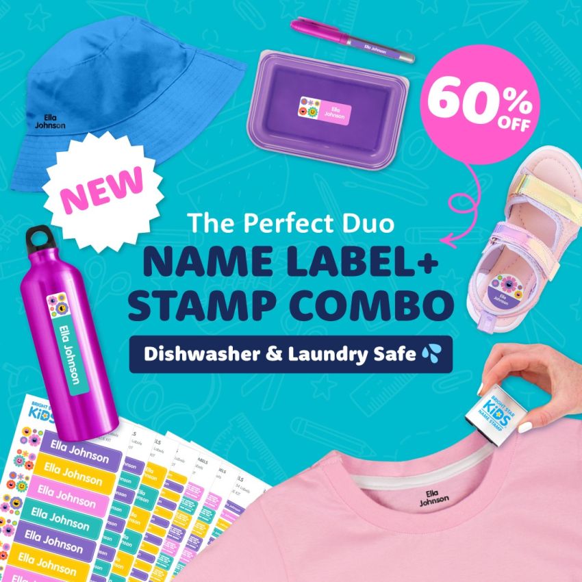Name Label & Stamp Combo Pack product preview image