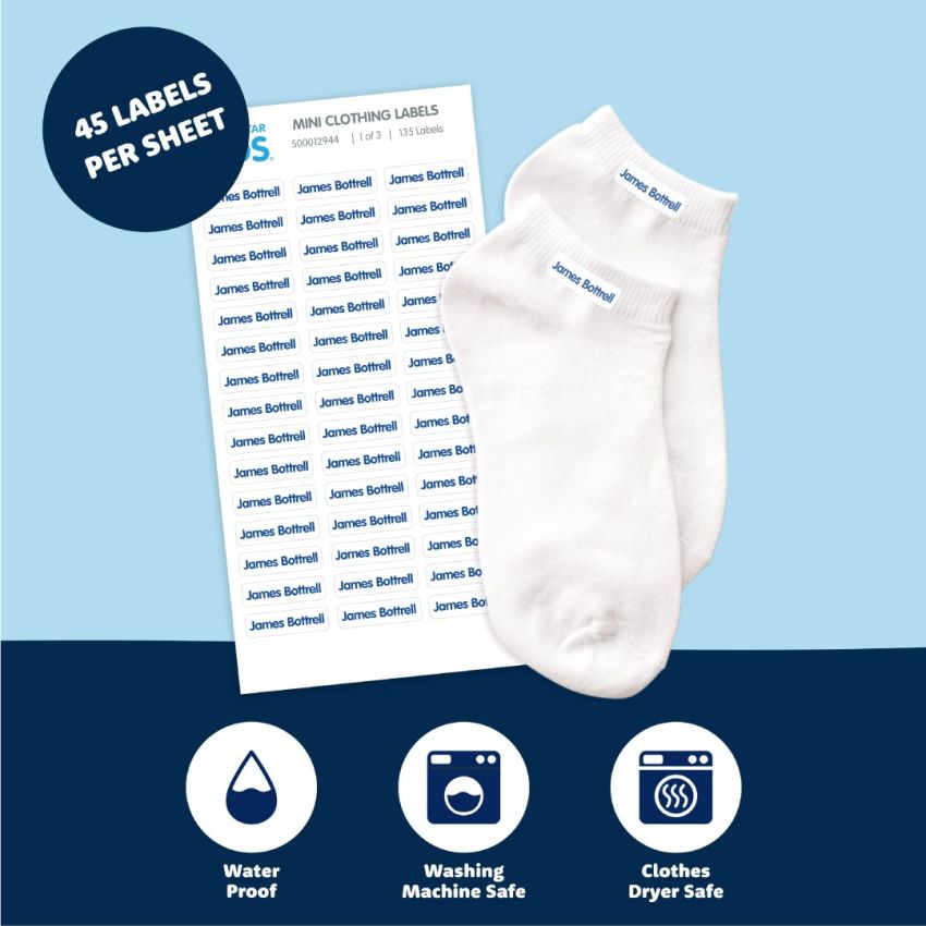 Mini Clothing Name Labels product preview image