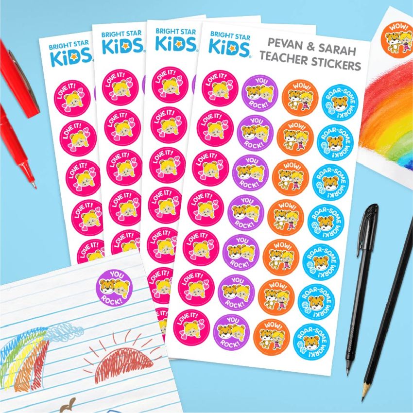 Pevan & Sarah Teacher Stickers product preview image