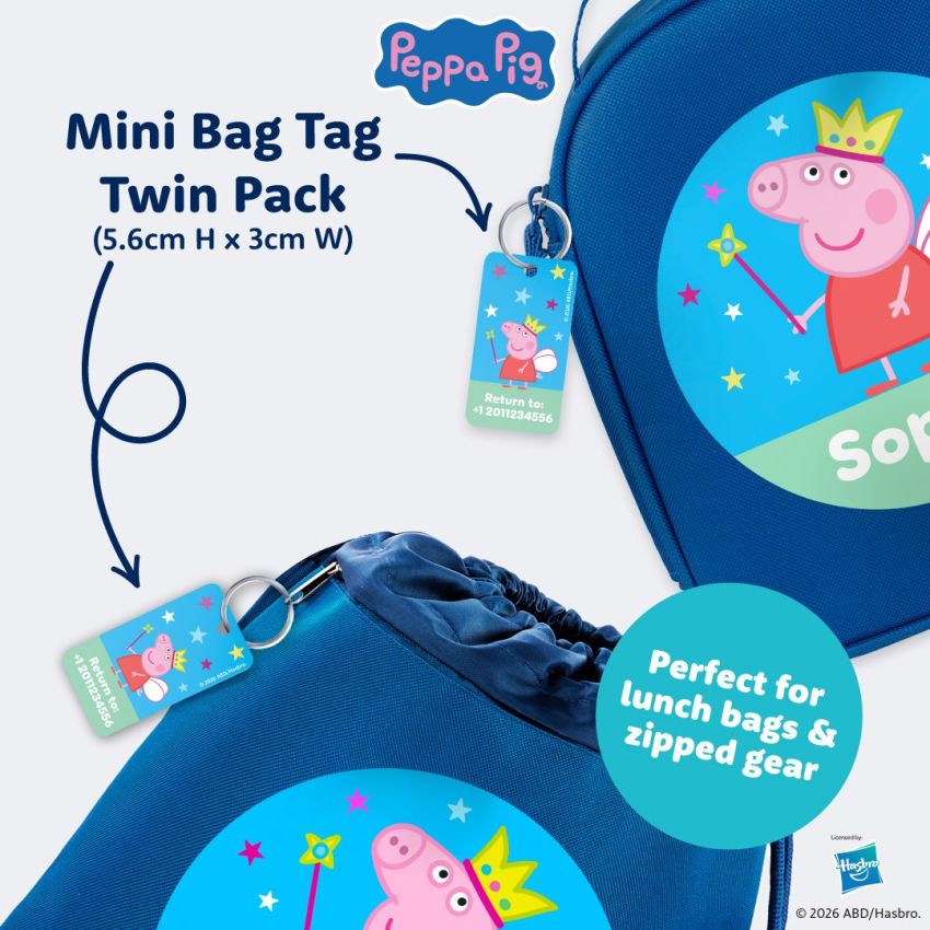 Peppa Pig Mini Bag Tag Twin Pack product preview image