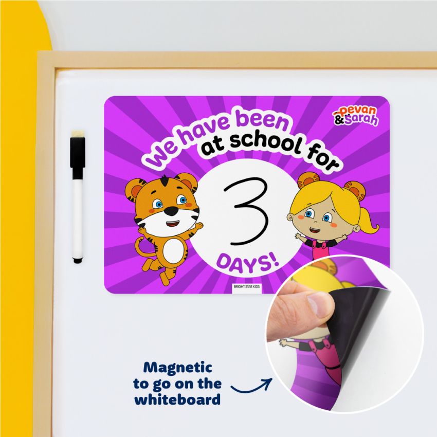 Pevan & Sarah Dry Erase School Day Counter product preview image