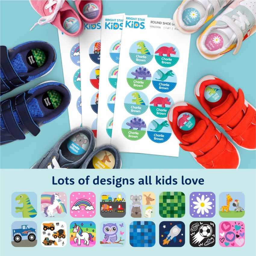Round Shoe Name Labels product preview image
