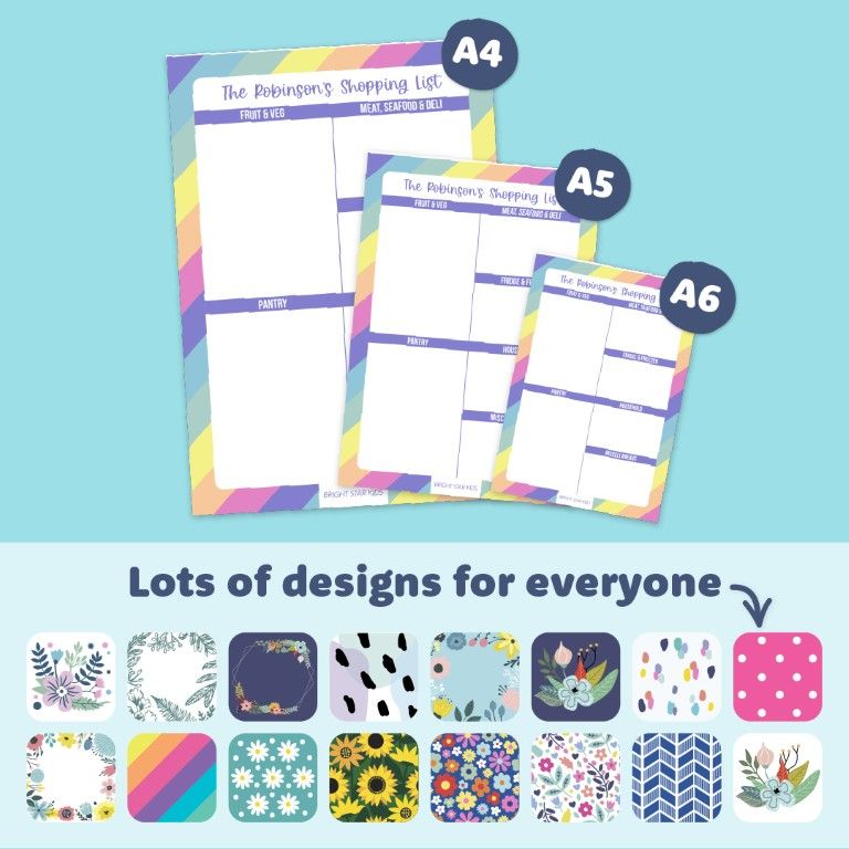 Shopping List Notepads product preview image