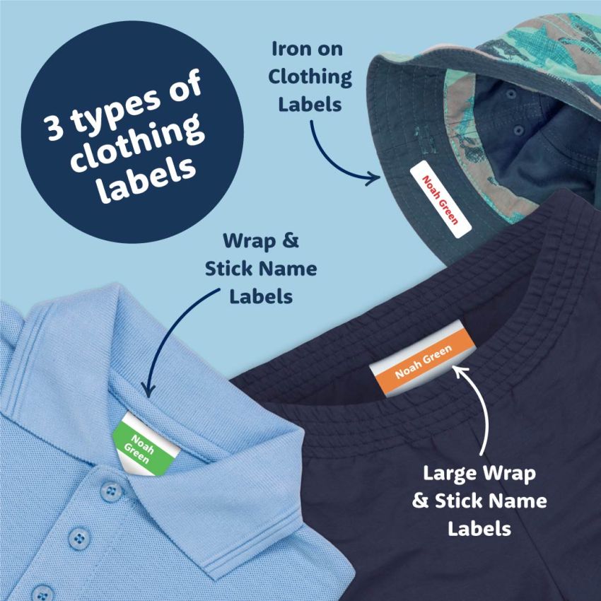 Classic Small Clothing Name Labels product preview image