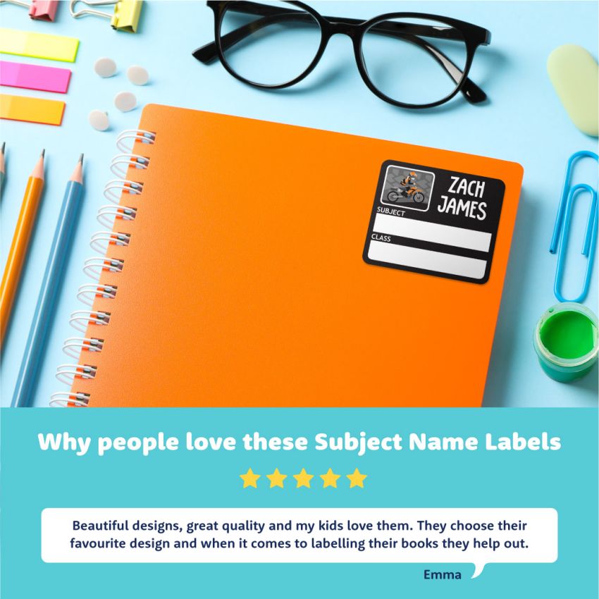 Subject (Book) Name Labels product preview image