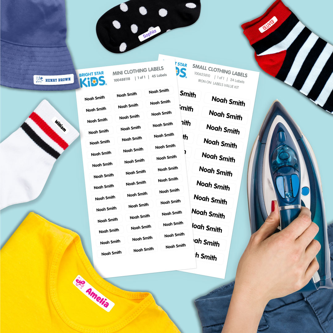 Iron On Name Labels Value Kit